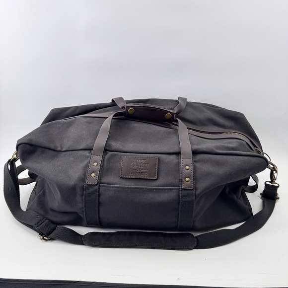Lands' End Other - Lands End Blake Shelton Canvas Leather Large Travel Duffle Bag Gray Heavy Rigger